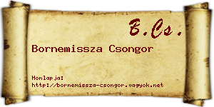 Bornemissza Csongor névjegykártya
